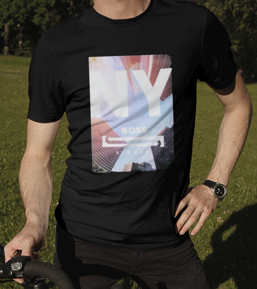 NY Boss Stereo Skyscraper Cityscape T-Shirt