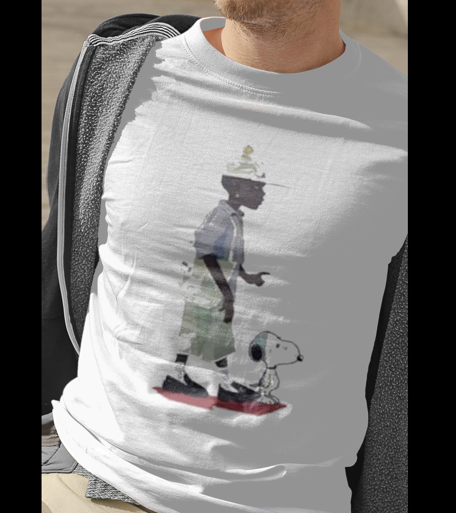 Black Woman With Snoopy Peanuts T-Shirt