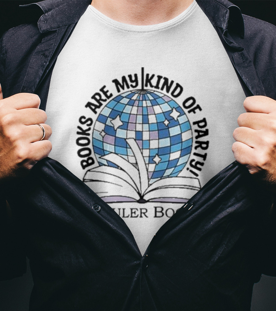 Schuler Books Are My Kind Of Party Reflecting Disco Vibes T-Shirt