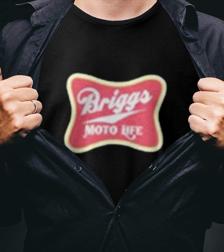 Briggs Moto Life Red Emblem T-Shirt