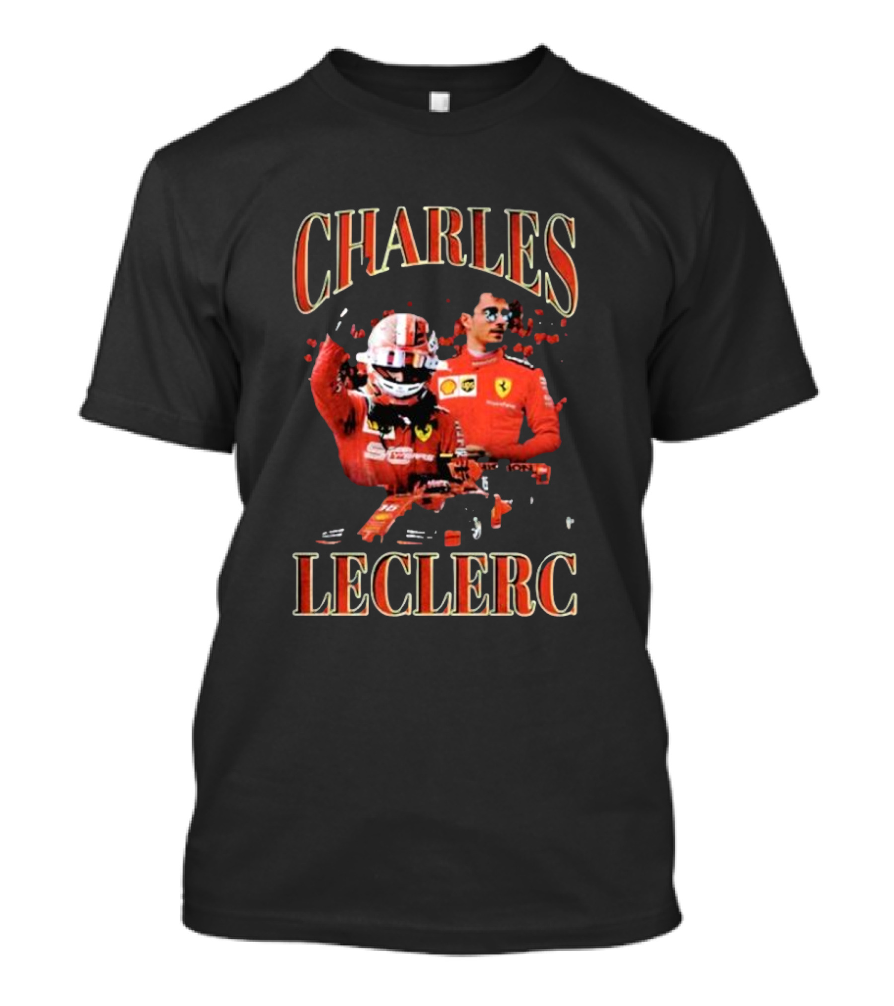 Charles Leclerc Ferrari Racing Team Driver F1 Legend T-Shirt