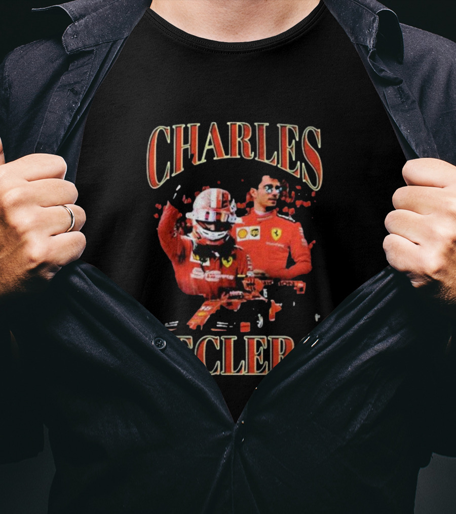 Charles Leclerc Ferrari Racing Team Driver F1 Legend T-Shirt