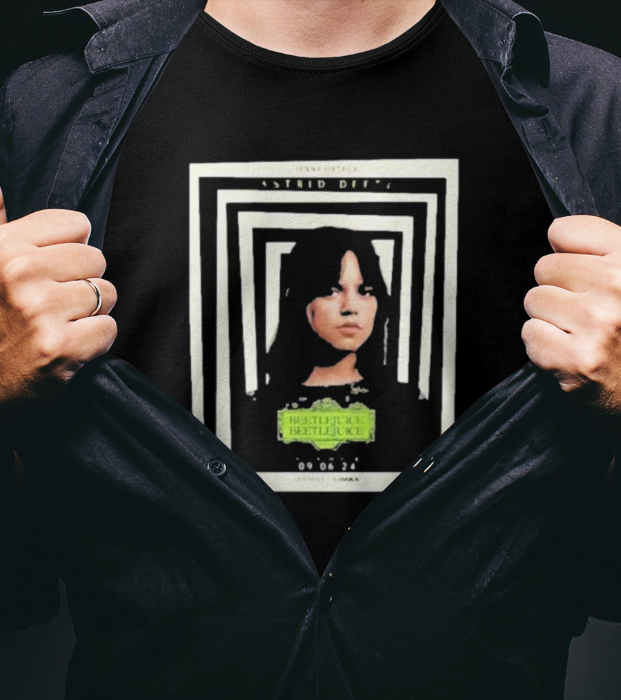 Jenna Ortega Astrid Deetz Beetlejuice 09 06 24 Warner Bros IMAX T-Shirt