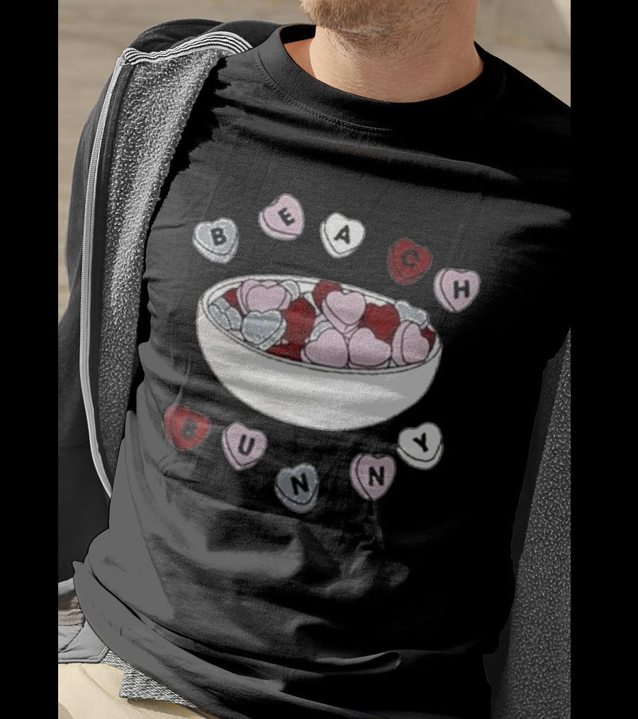 Beach Bunny Candy Heart Bowl T-Shirt