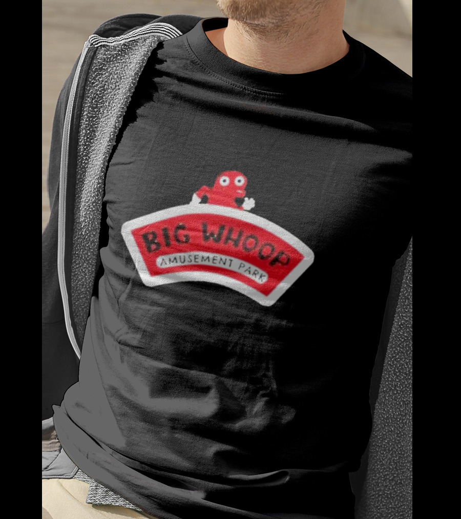 Big Whoop Amusement Park Red Mascot T-Shirt