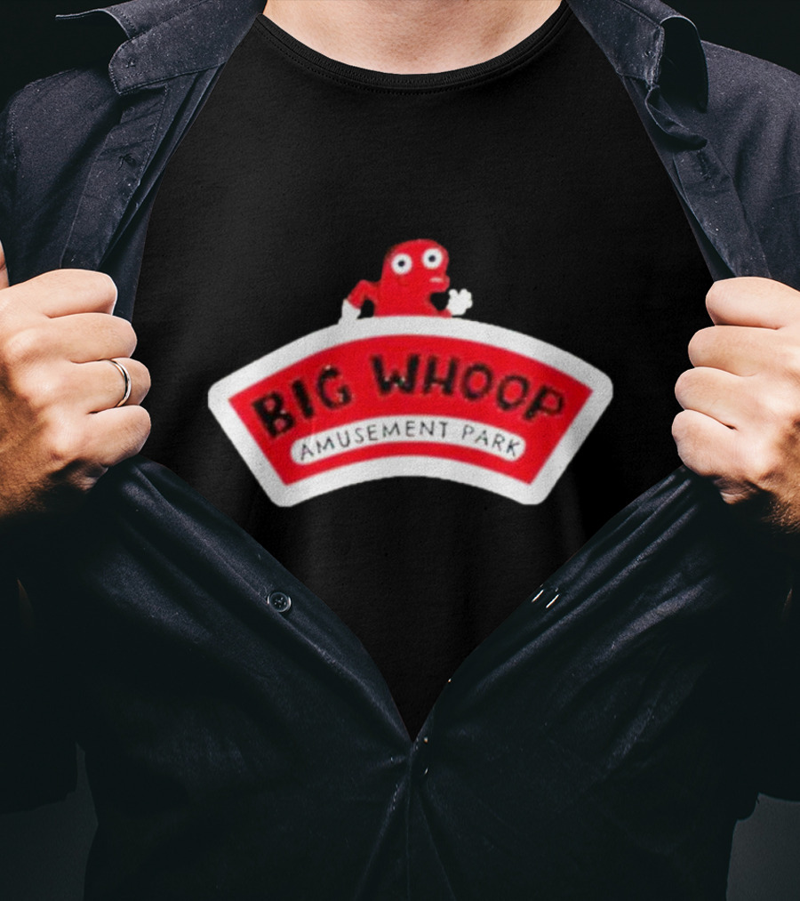 Big Whoop Amusement Park Red Mascot T-Shirt