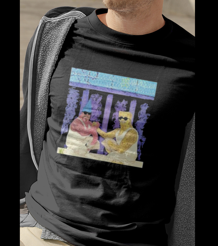 Mi Riqueza Ariel Camacho Greek Style Illustrative Scene T-Shirt