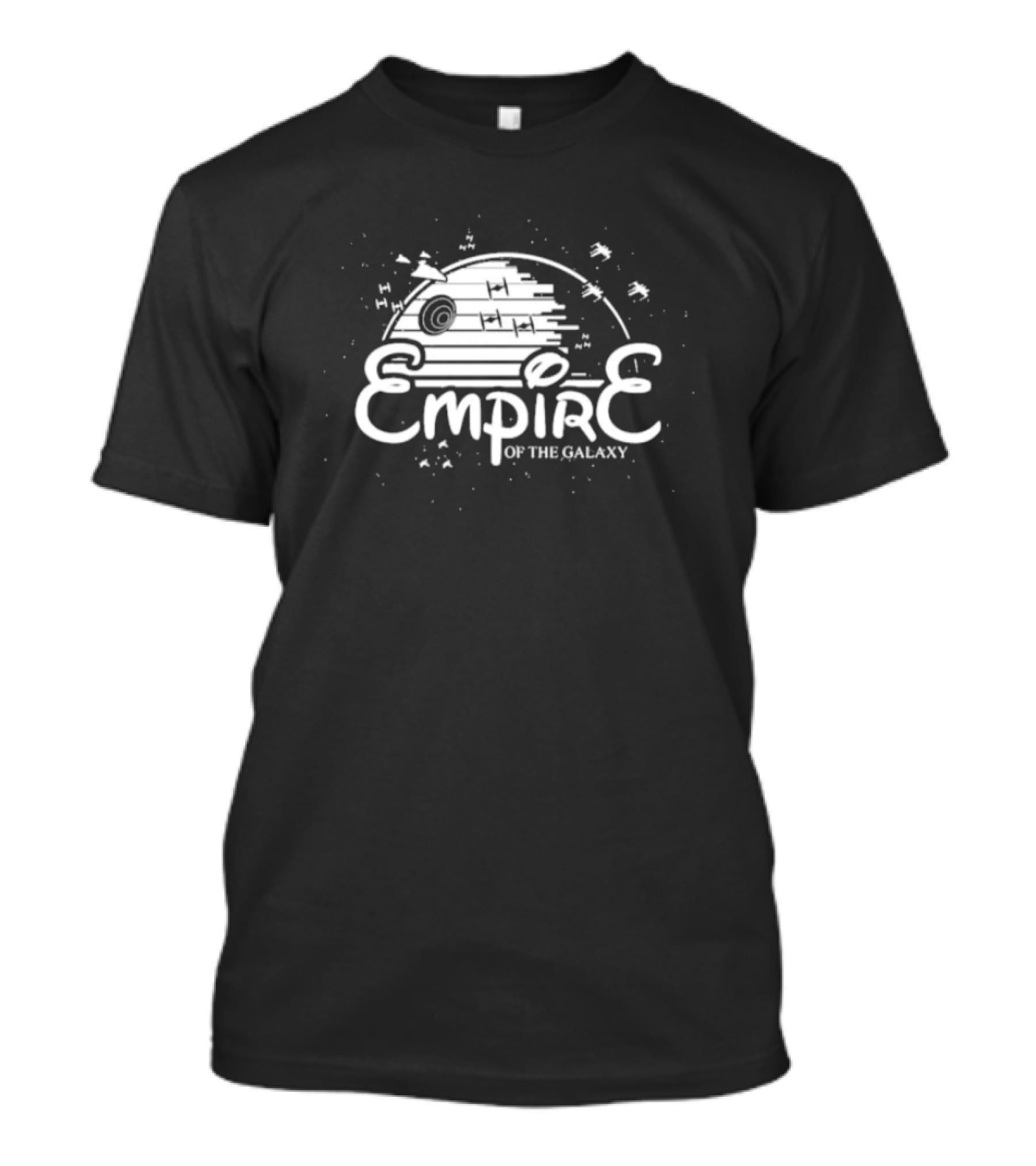 Empire Of The Galaxy Death Star And Tie Fighters T-Shirt