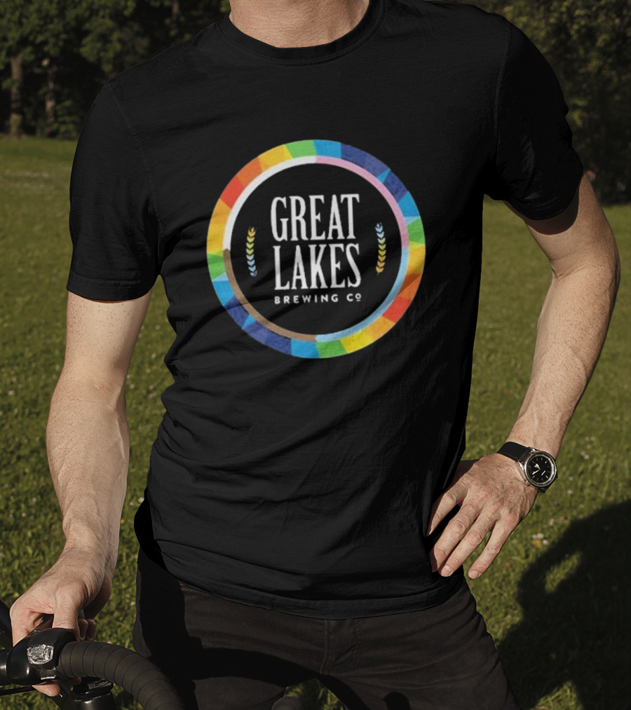 Great Lakes Brewing Co Rainbow Pride Circle T-Shirt