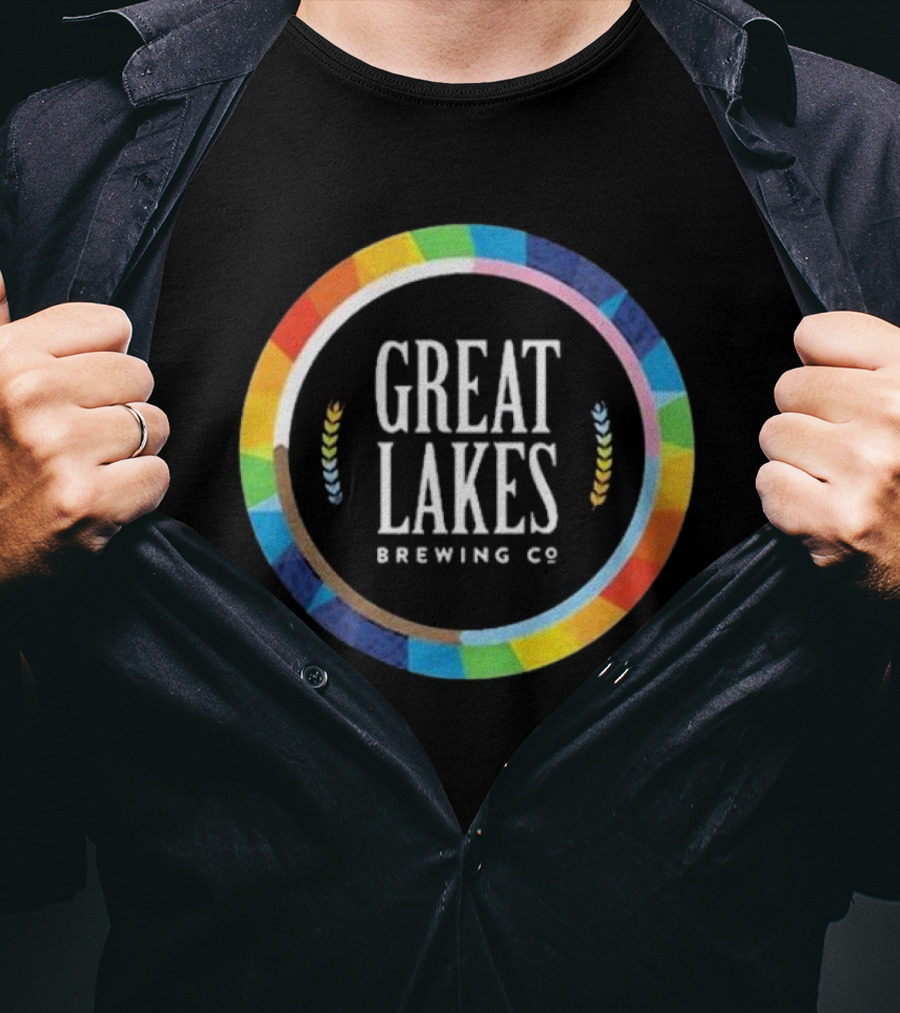 Great Lakes Brewing Co Rainbow Pride Circle T-Shirt