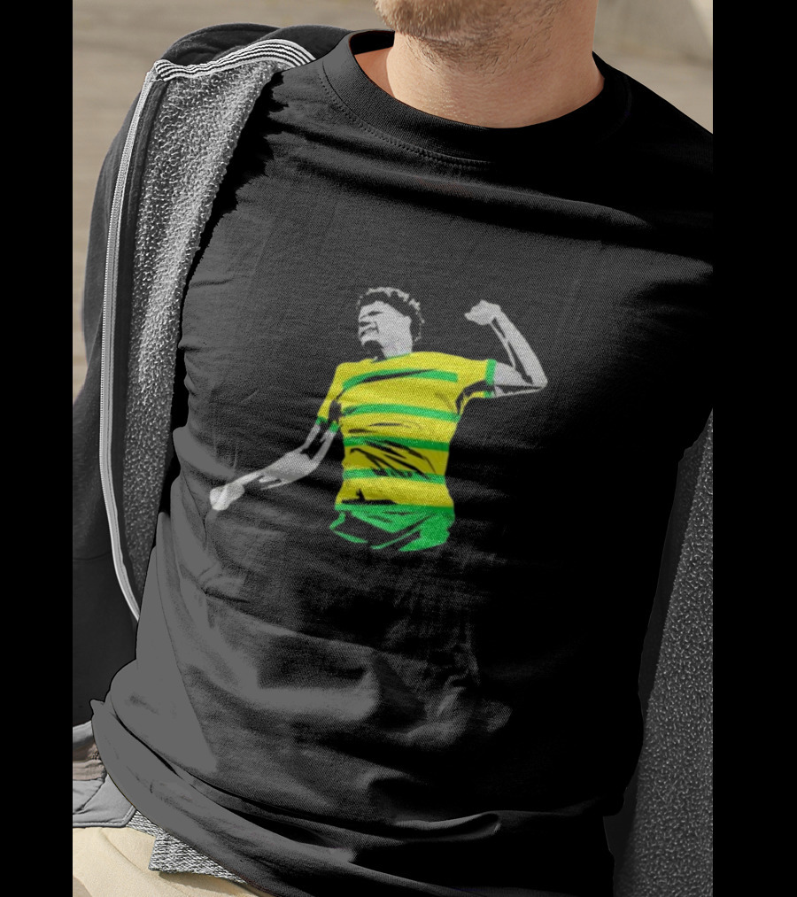 GS17 Gabriel Sara Norwich Football Celebration Iconic Stripes T-Shirt