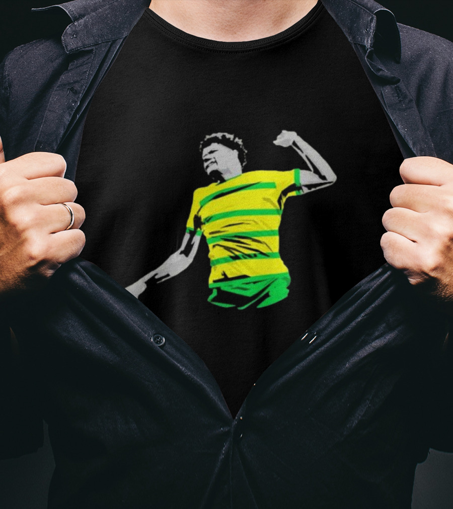 GS17 Gabriel Sara Norwich Football Celebration Iconic Stripes T-Shirt