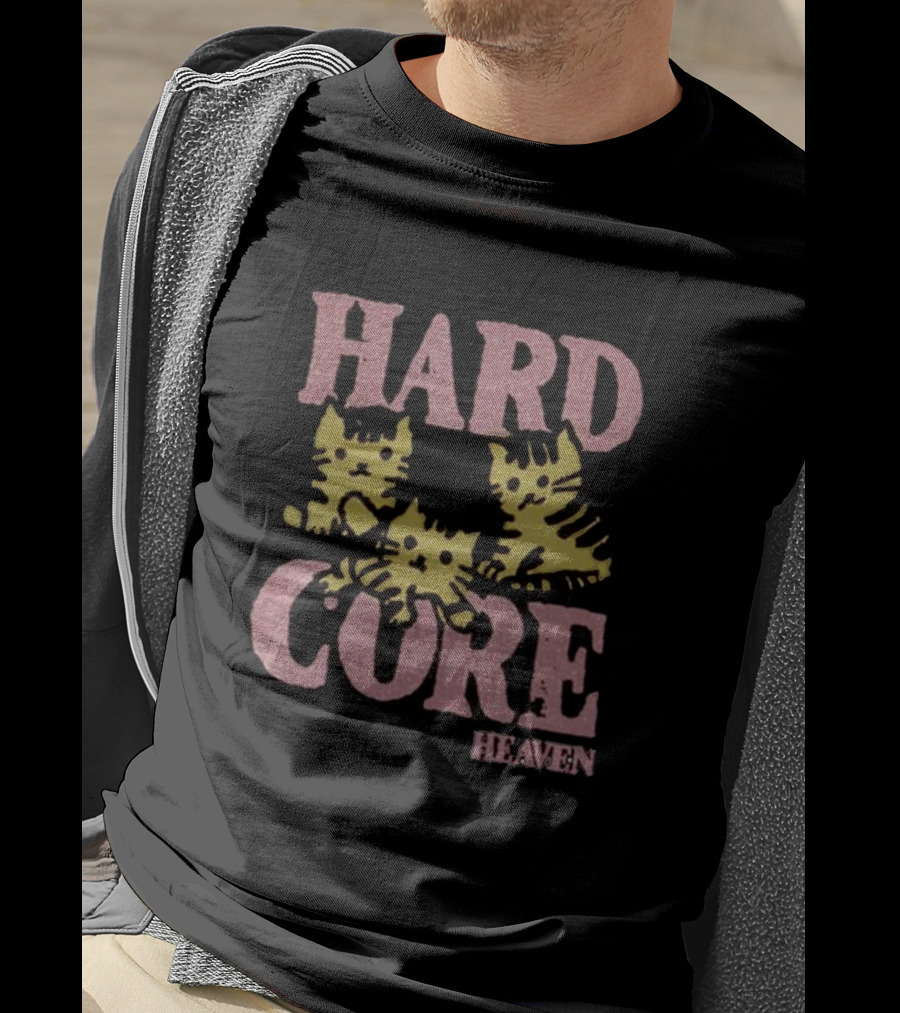 Hard Core Heaven Cat Trio T-Shirt