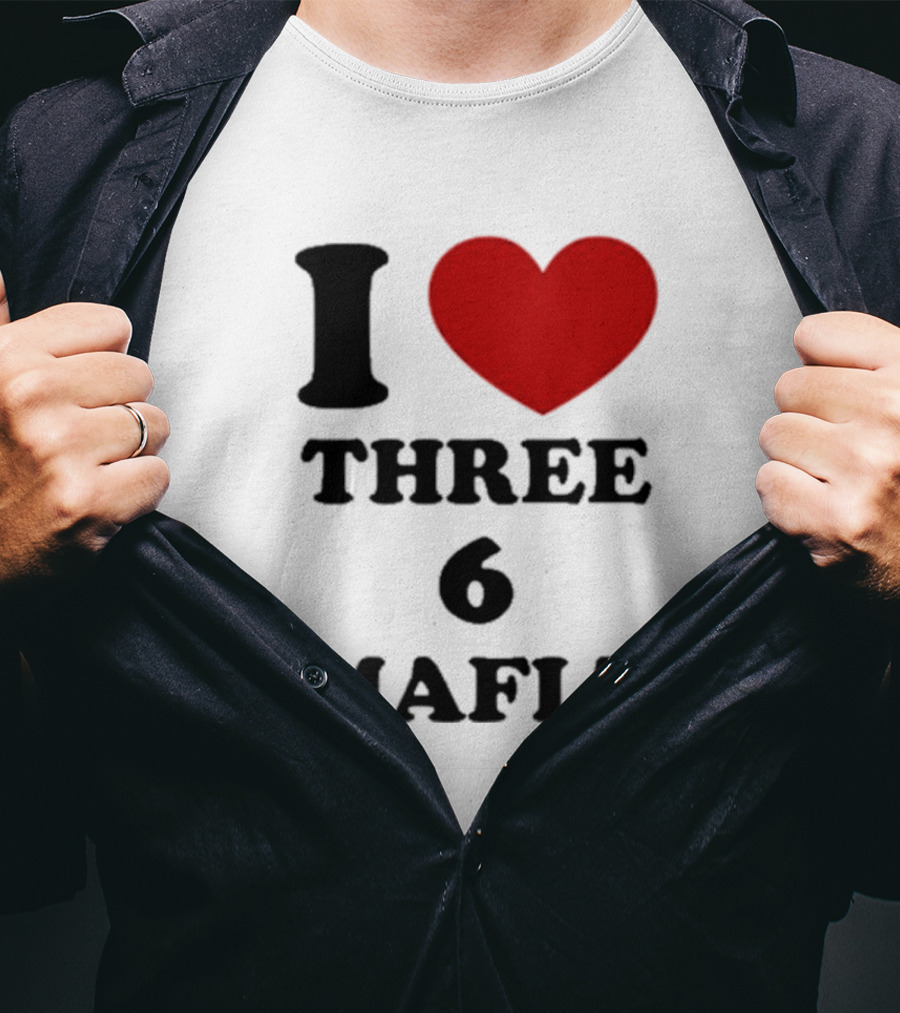 I Love Heart Three 6 Mafia T-Shirt