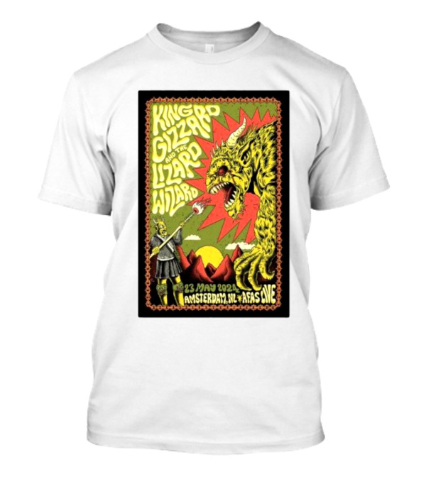 King Gizzard And The Lizard Wizard 23 May 2024 Amsterdam NL AFAS Live Monster T-Shirt