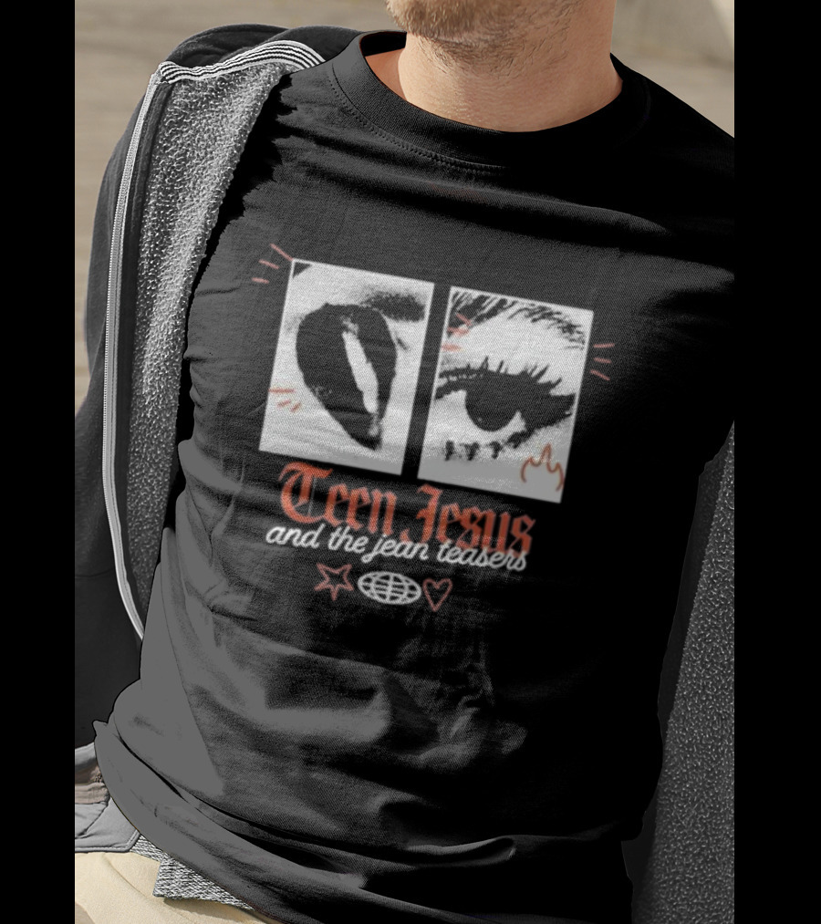 Teen Jesus And The Jean Teasers Old English Eye T-Shirt