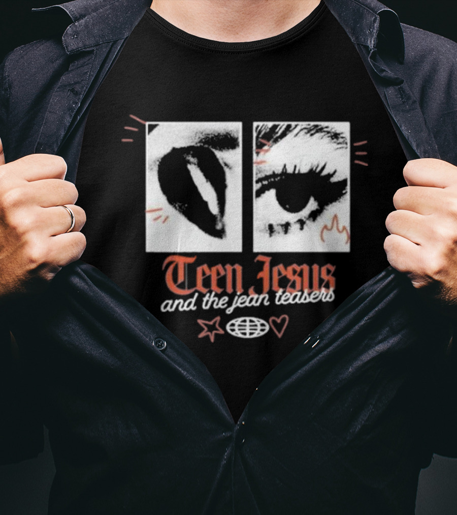 Teen Jesus And The Jean Teasers Old English Eye T-Shirt