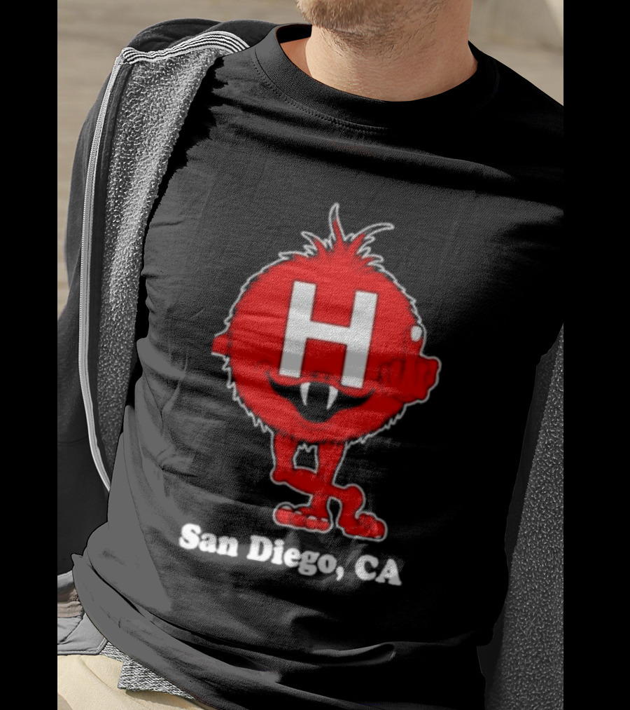 Alex Pardee H Red Monster San Diego CA T-Shirt