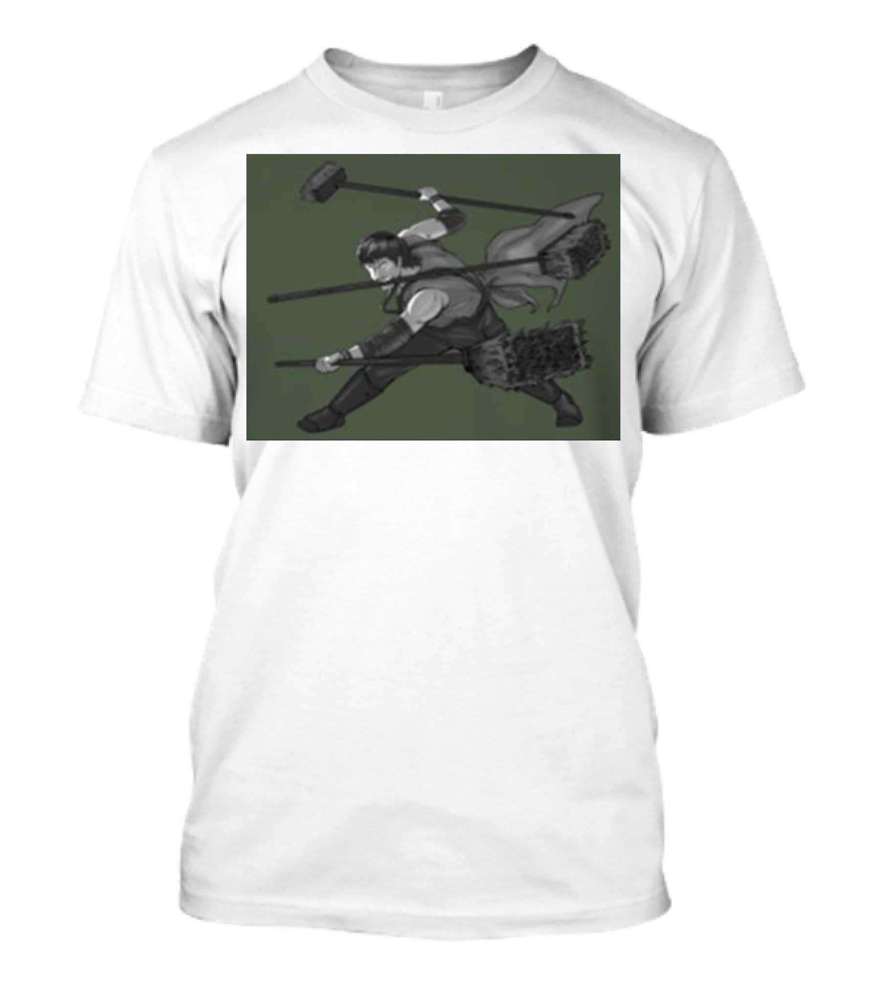 Three Broom Stance Cosplay Zoro T-Shirt