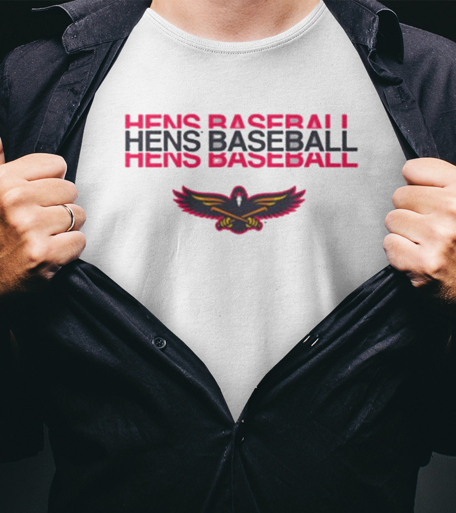 Hens Baseball Toledo Mud Hens Fred Hens Winged Emblem T-Shirt