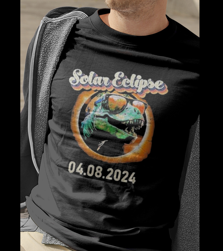 Solar Eclipse T-Rex April 8 T-Shirt