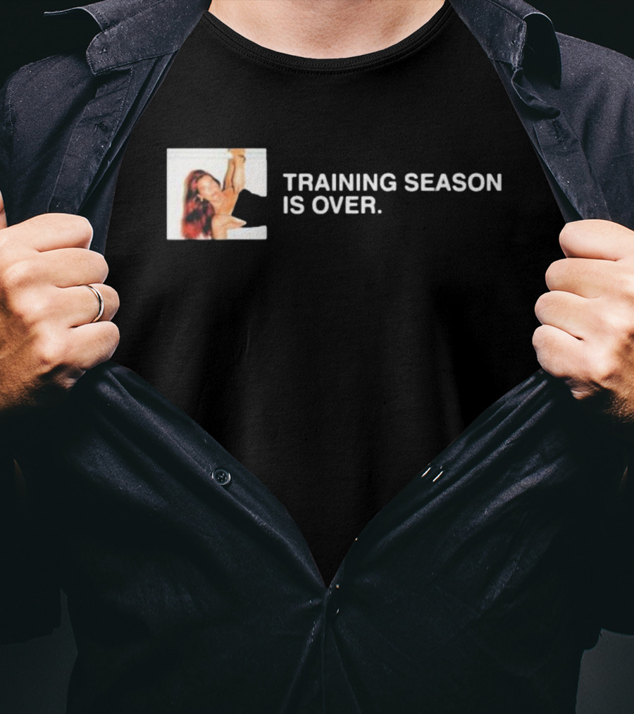 Training Season Is Over With Red Hair Woman Image T-Shirt