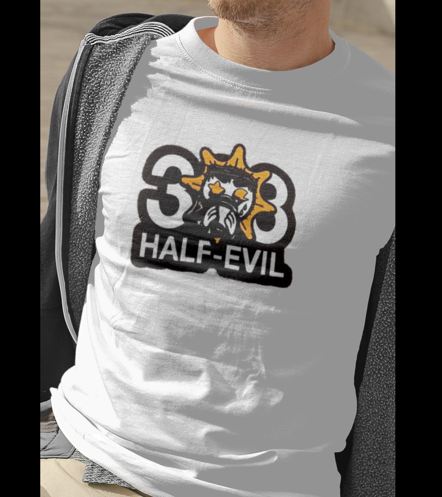 388 Half-Evil Sunburst Mask T-Shirt