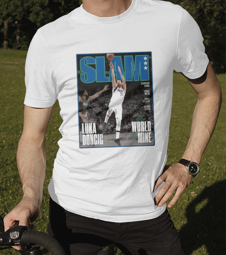 SLAM Luka Doncic The World Is Mine T-Shirt