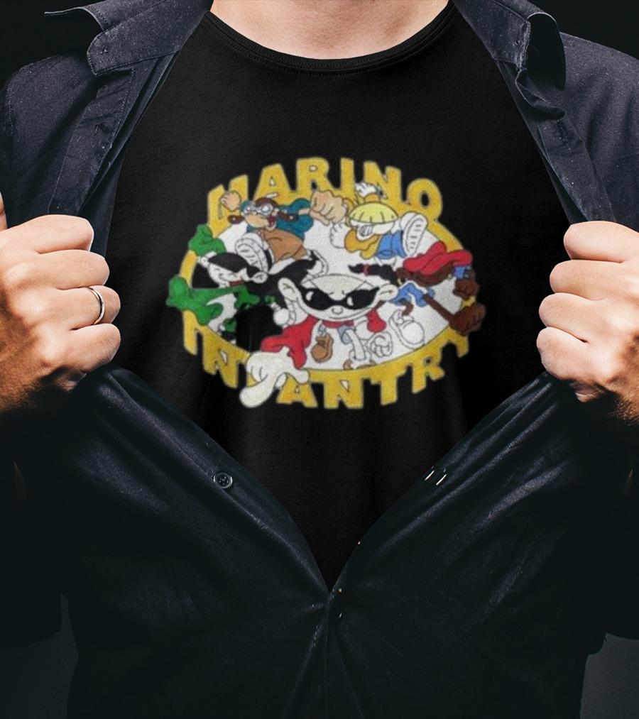 Marino Infantry Kids Next Door Cartoon Mashup T-Shirt