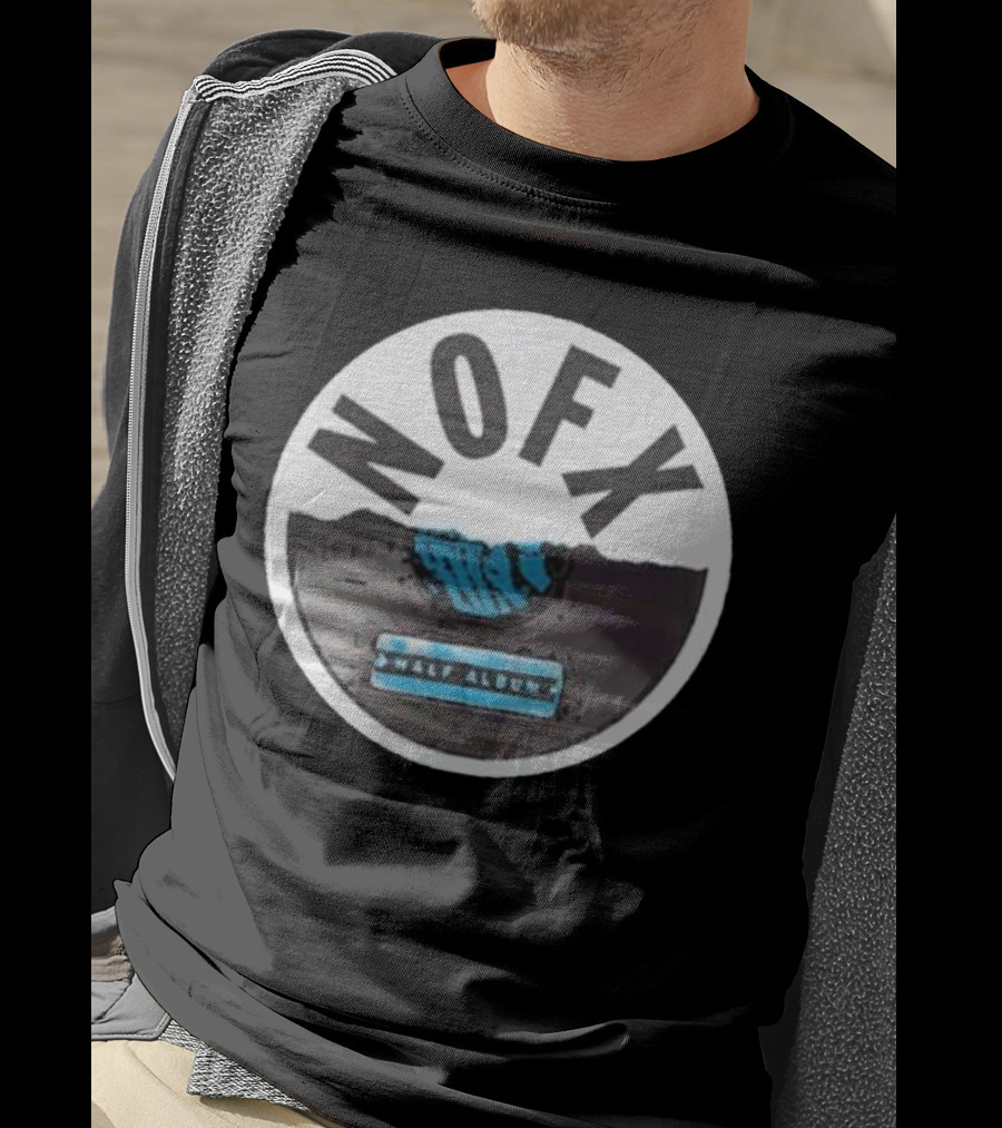 NOFX Half Album Vinyl Record T-Shirt