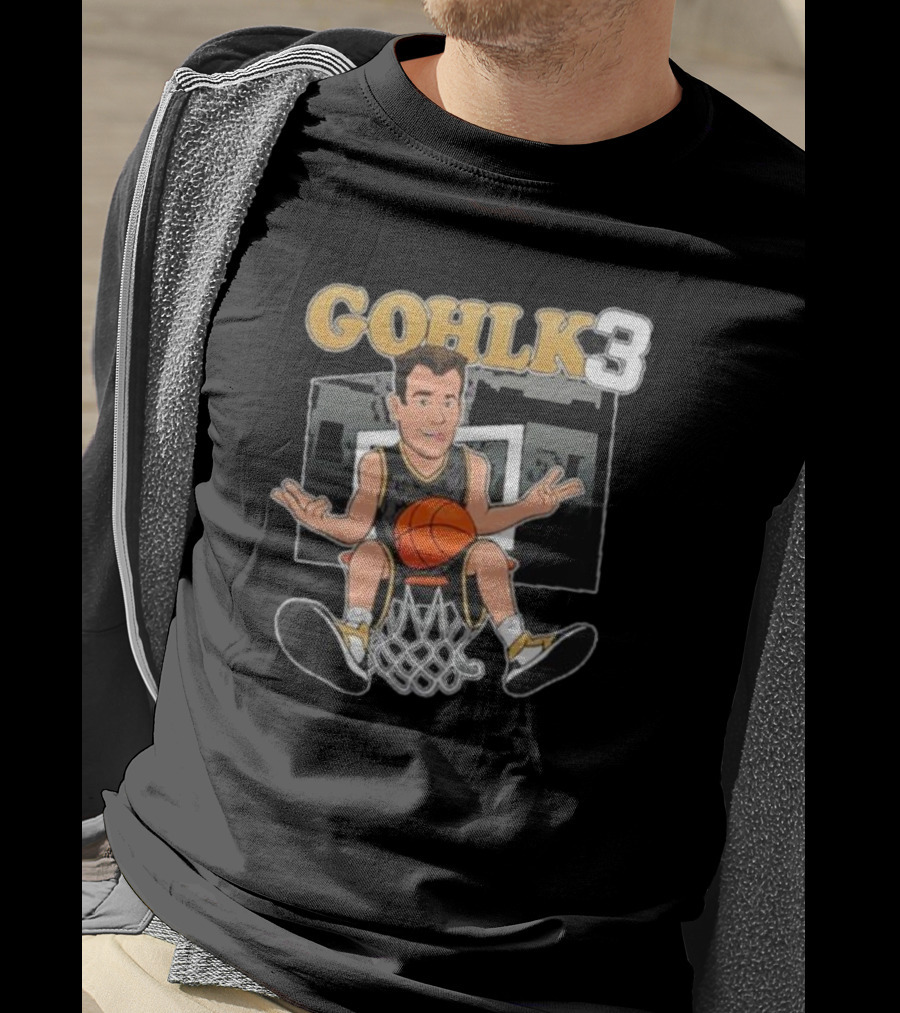 GOHLK3 Basketball Cartoon Dunk Character T-Shirt