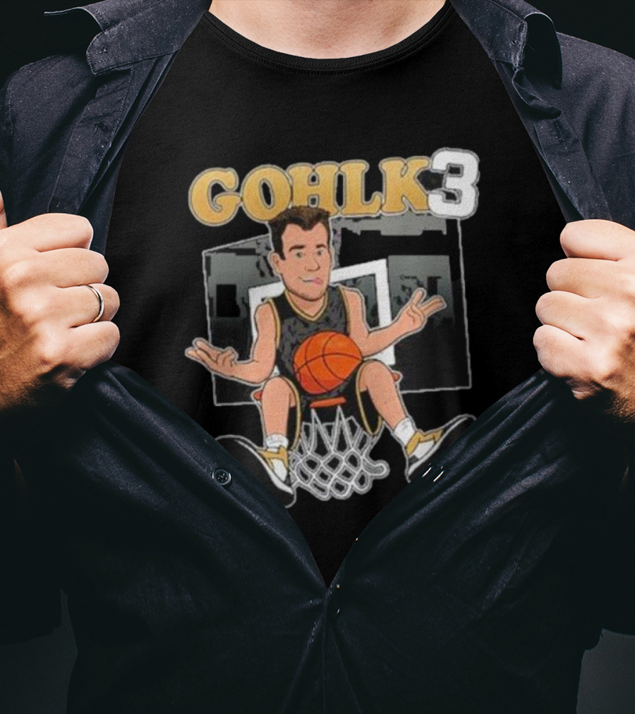 GOHLK3 Basketball Cartoon Dunk Character T-Shirt