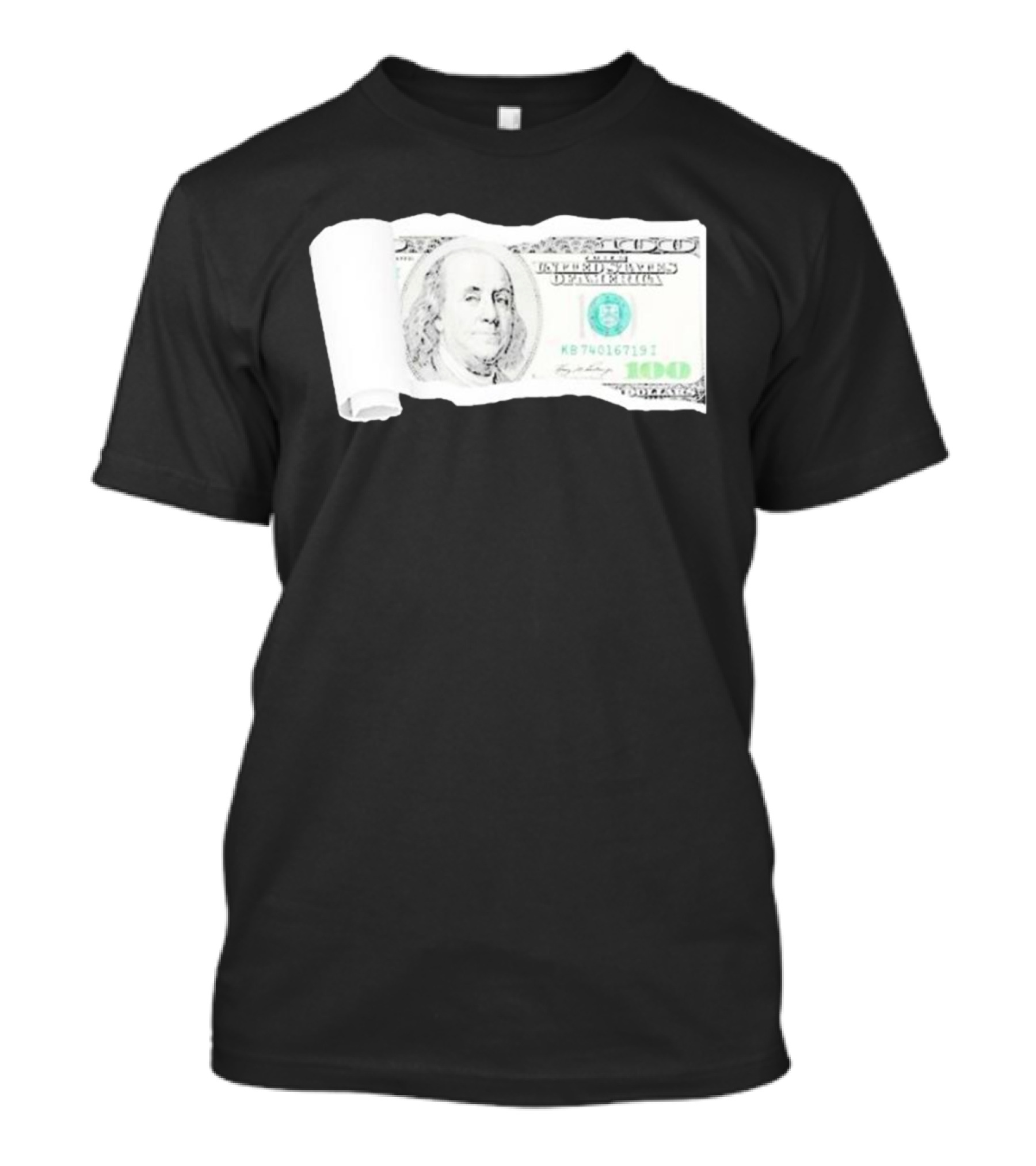 100 Dollars The United States Of America Benjamin Franklin T-Shirt