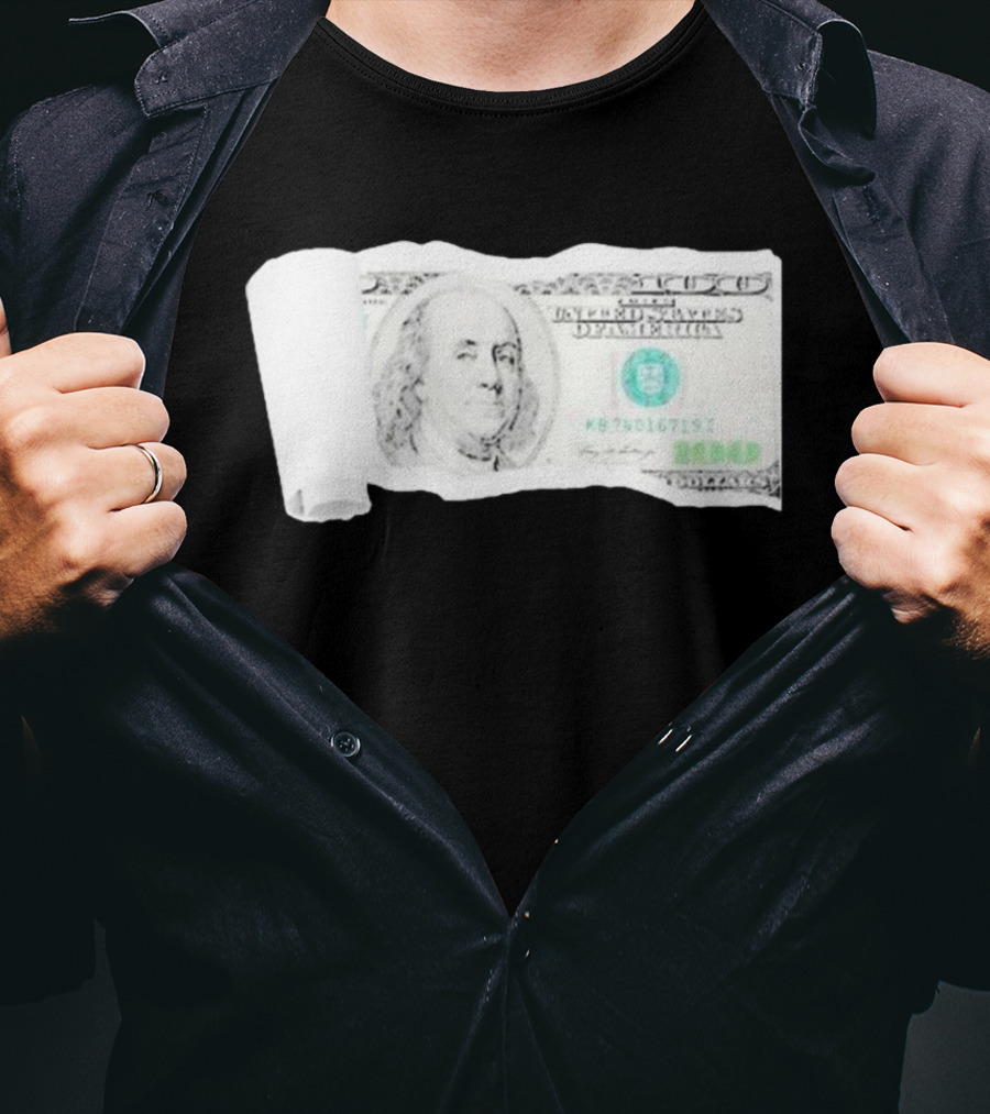 100 Dollars The United States Of America Benjamin Franklin T-Shirt