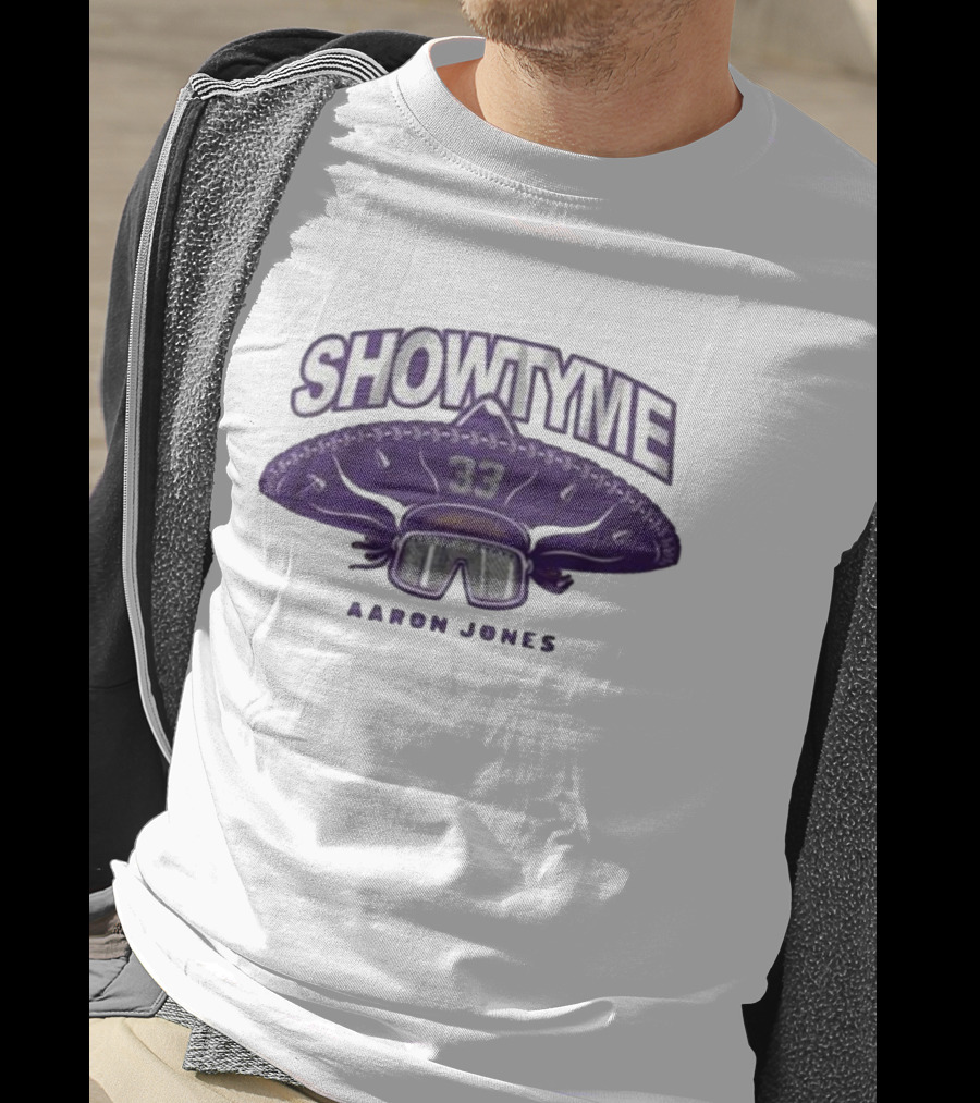 Showtyme 33 Aaron Jones Minnesota Sombrero Goggles T-Shirt