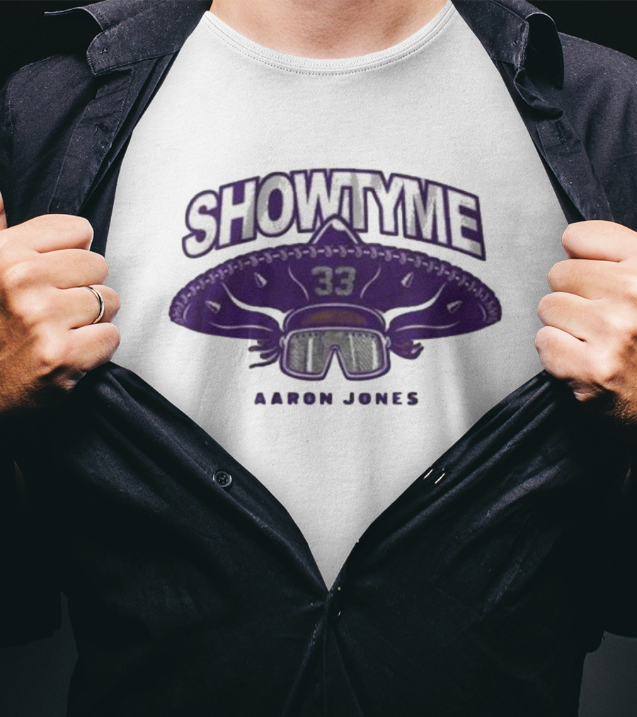 Showtyme 33 Aaron Jones Minnesota Sombrero Goggles T-Shirt