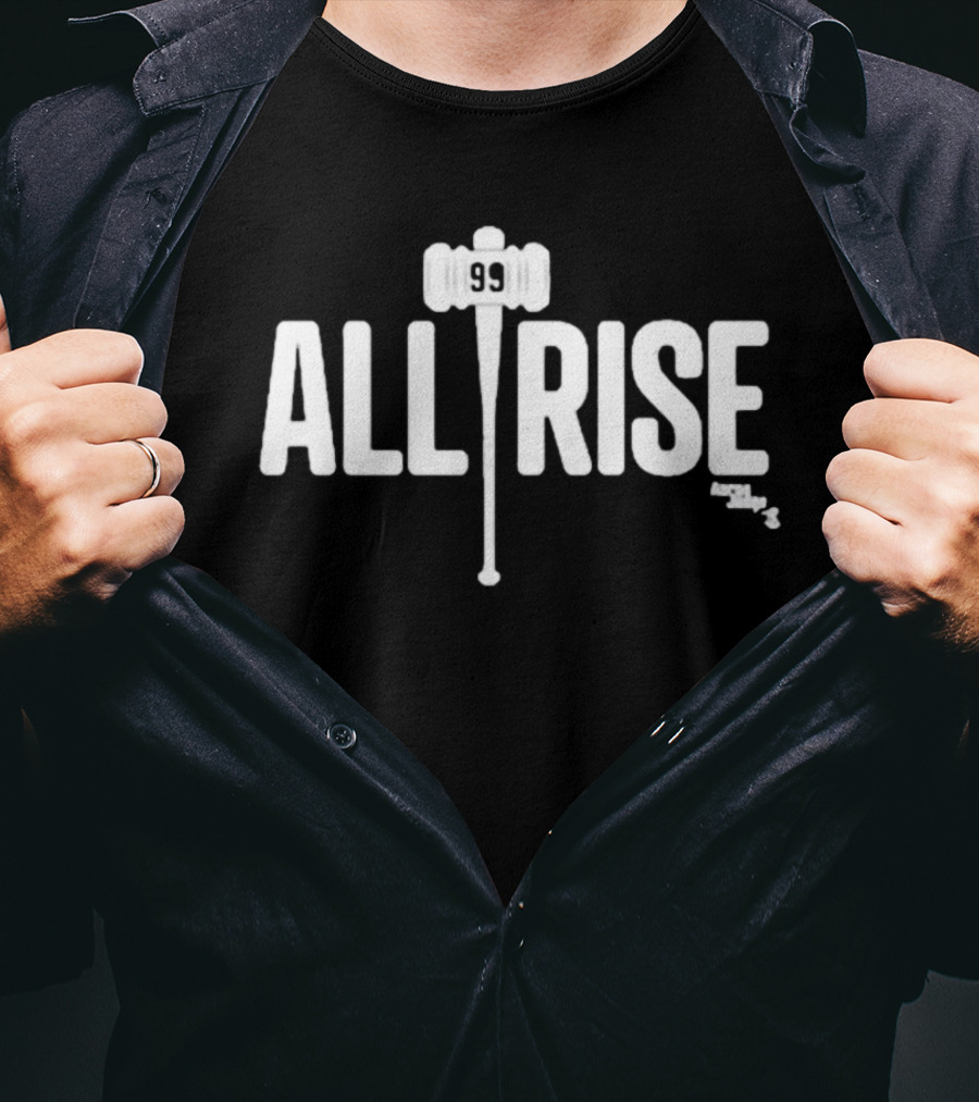 Aaron Judge 99 All Rise New York Baseball Gavel T-Shirt