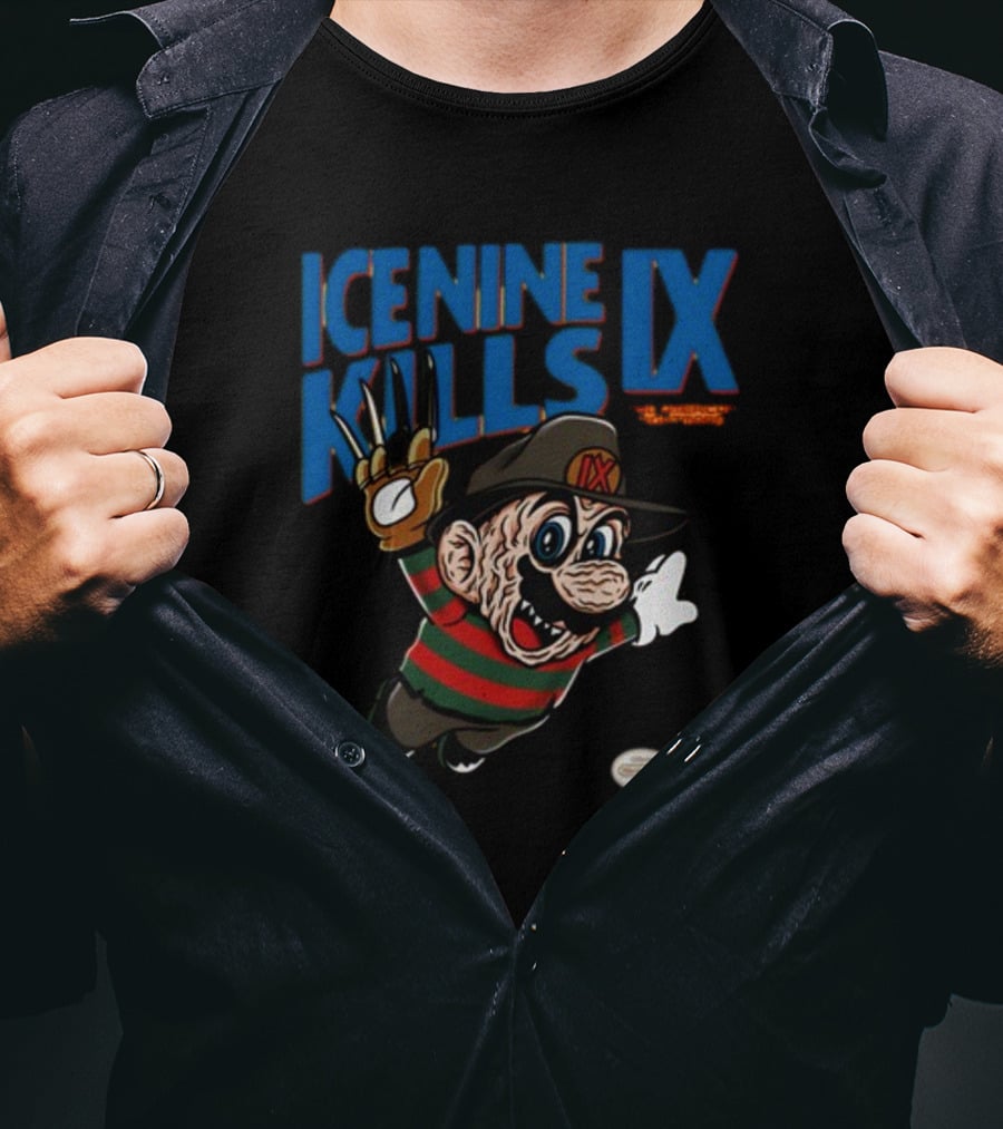Ice Nine Kills IX The American Nightmare Freddy Krueger Mario Horror Mashup T-Shirt