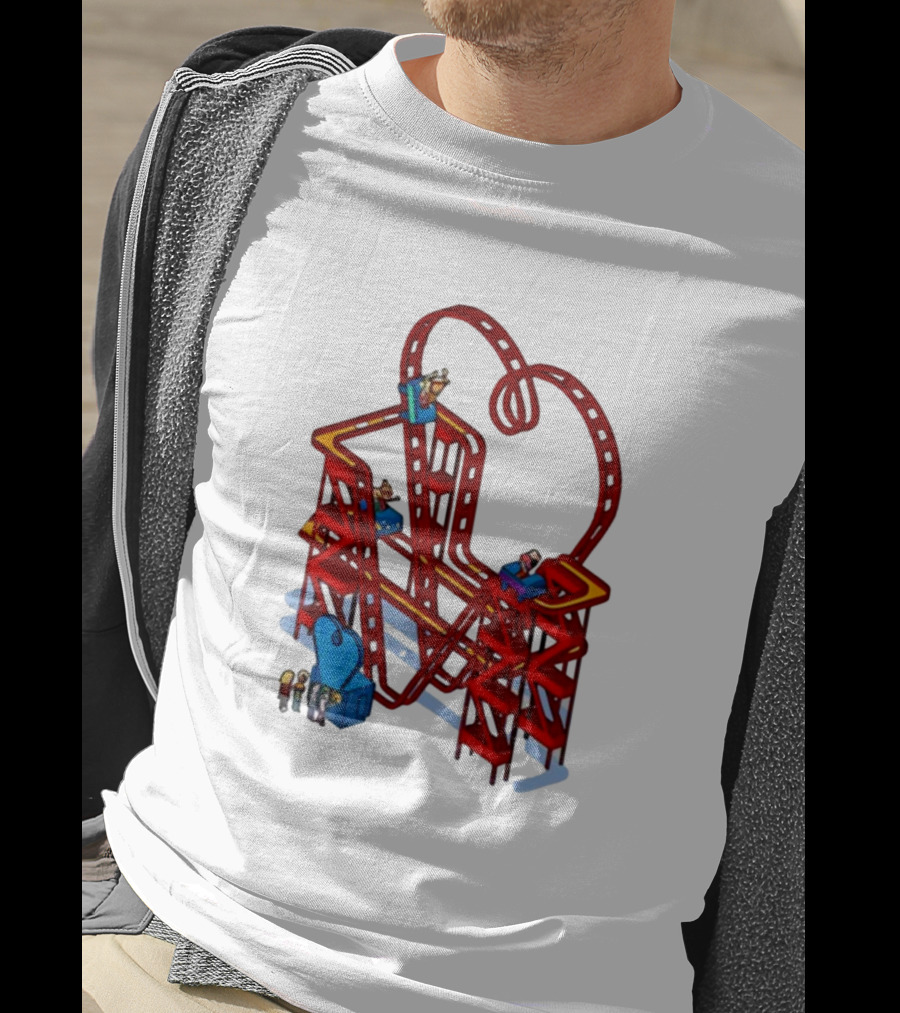 James Marriott Are We There Yet Roller Coaster Construction Fun Adventure T-Shirt