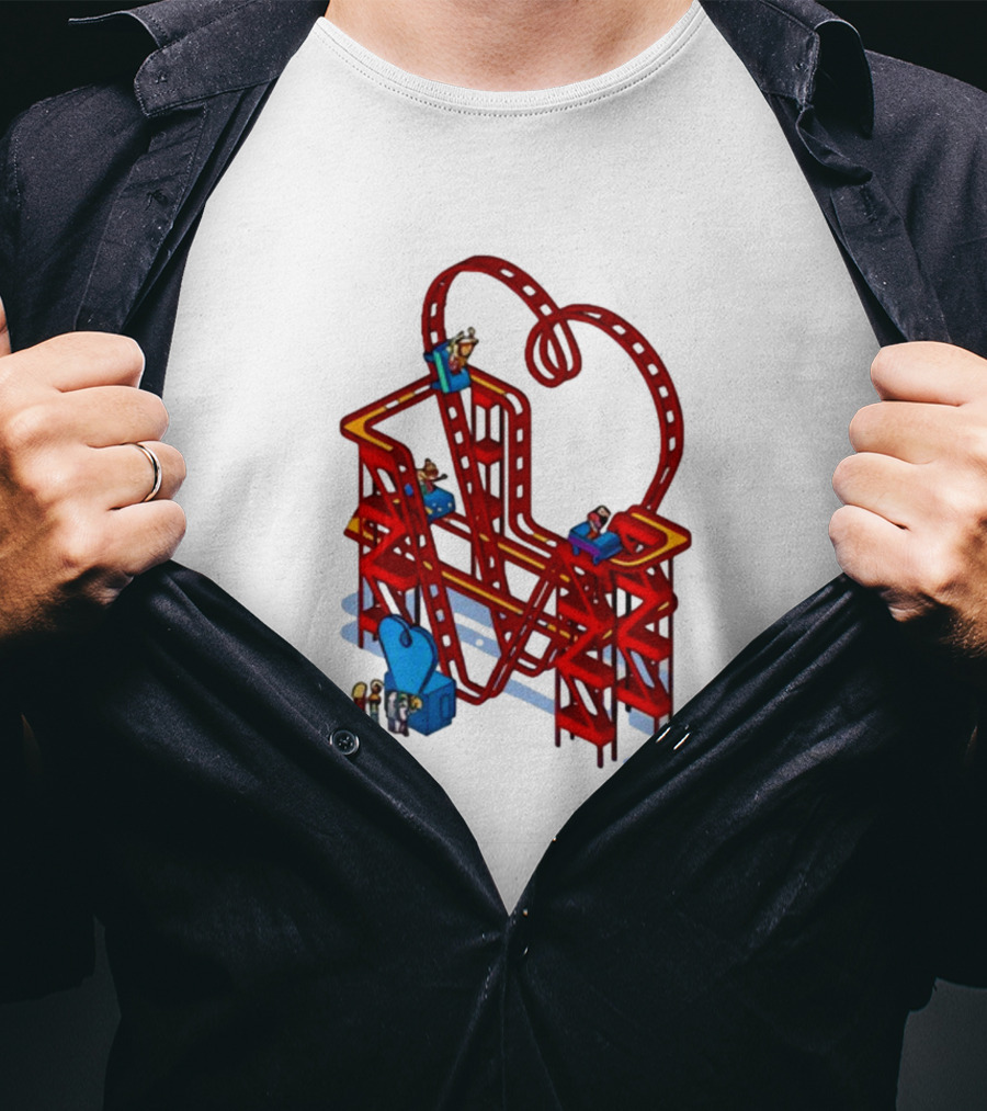 James Marriott Are We There Yet Roller Coaster Construction Fun Adventure T-Shirt