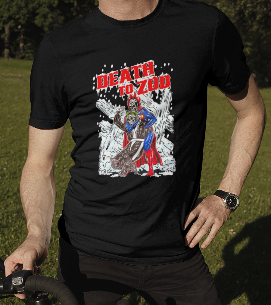 Death To Zod Battle Against Villain In Ice Fortress T-Shirt