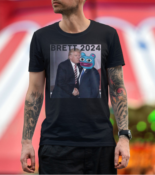 Premium T-Shirt: Brett 2024 Jeannette Trump Meme T-Shirt Brett 2024 Jeannette Trump Meme T-Shirt