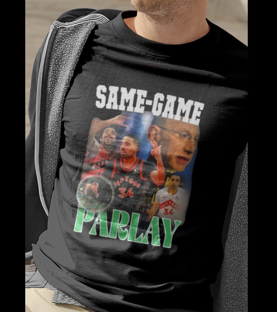 Same-Game Parlay Raptors 34 Basketball Icons T-Shirt