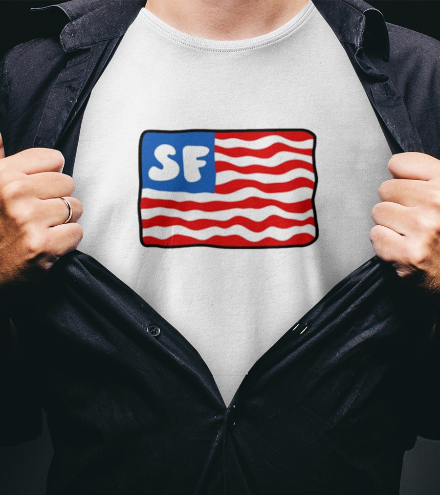 Starfit Americana SF Waves Flag T-Shirt