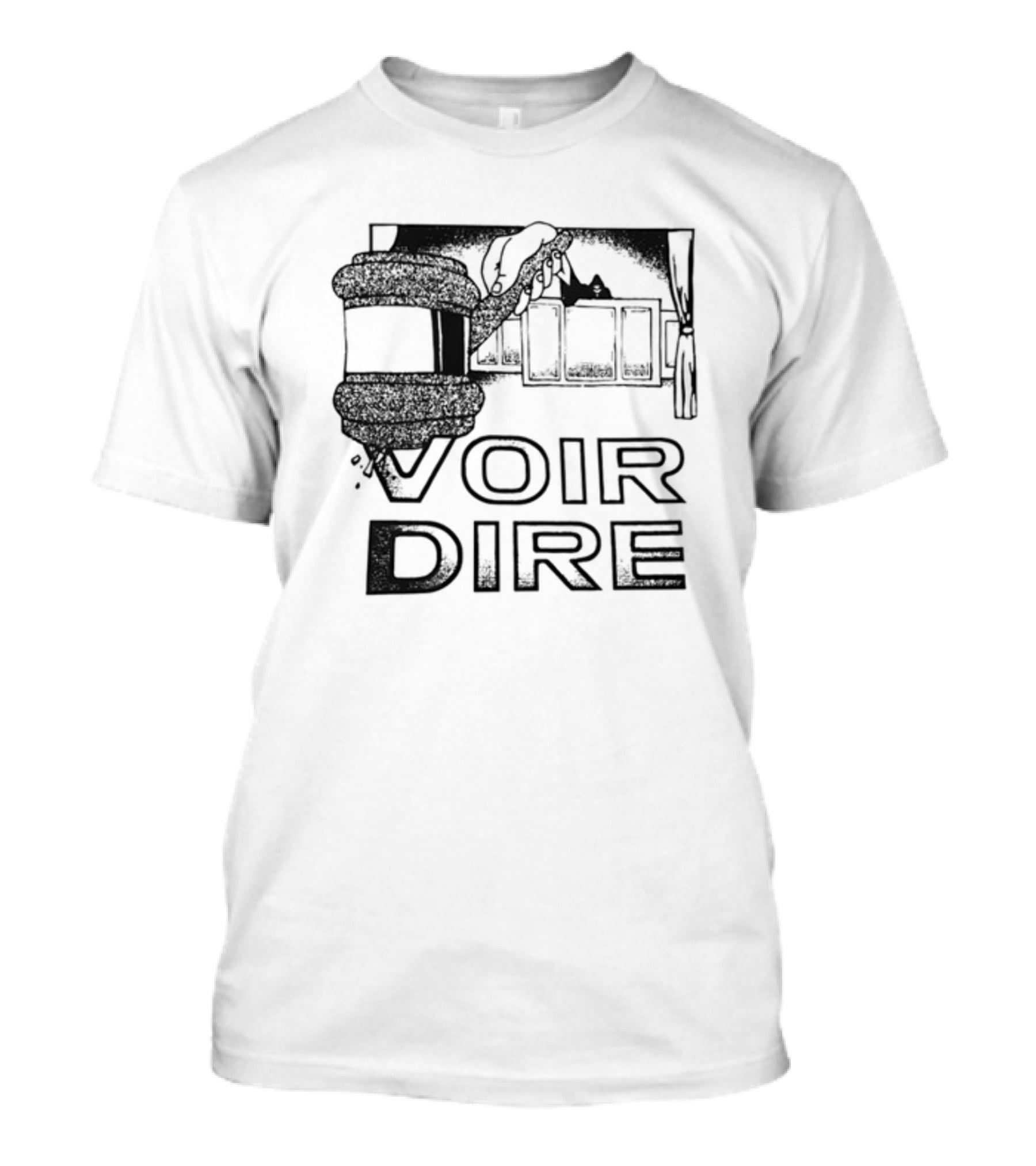 Voir Dire Earl Courtroom Gavel Scene T-Shirt