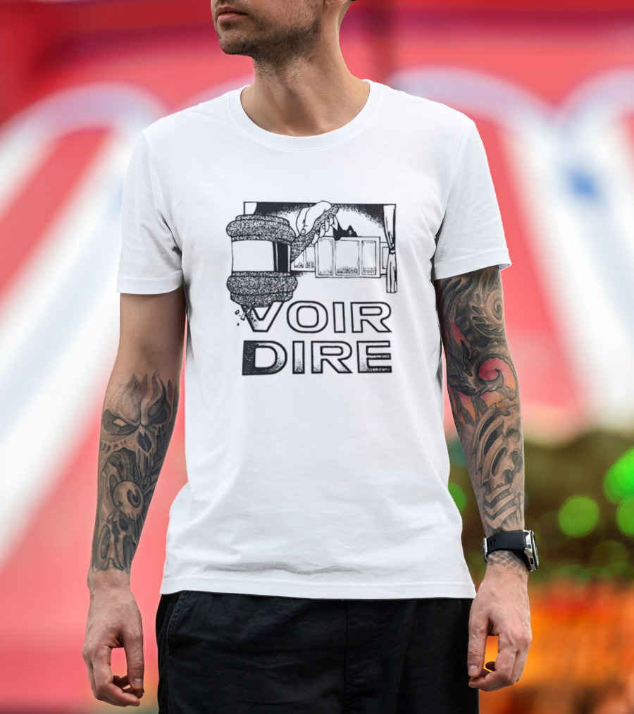 Voir Dire Earl Courtroom Gavel Scene T-Shirt