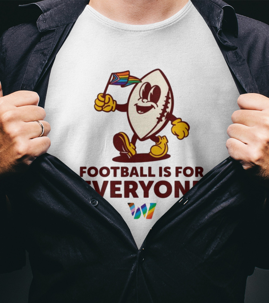 Washington Football Is For Everyone Pride T-Shirt