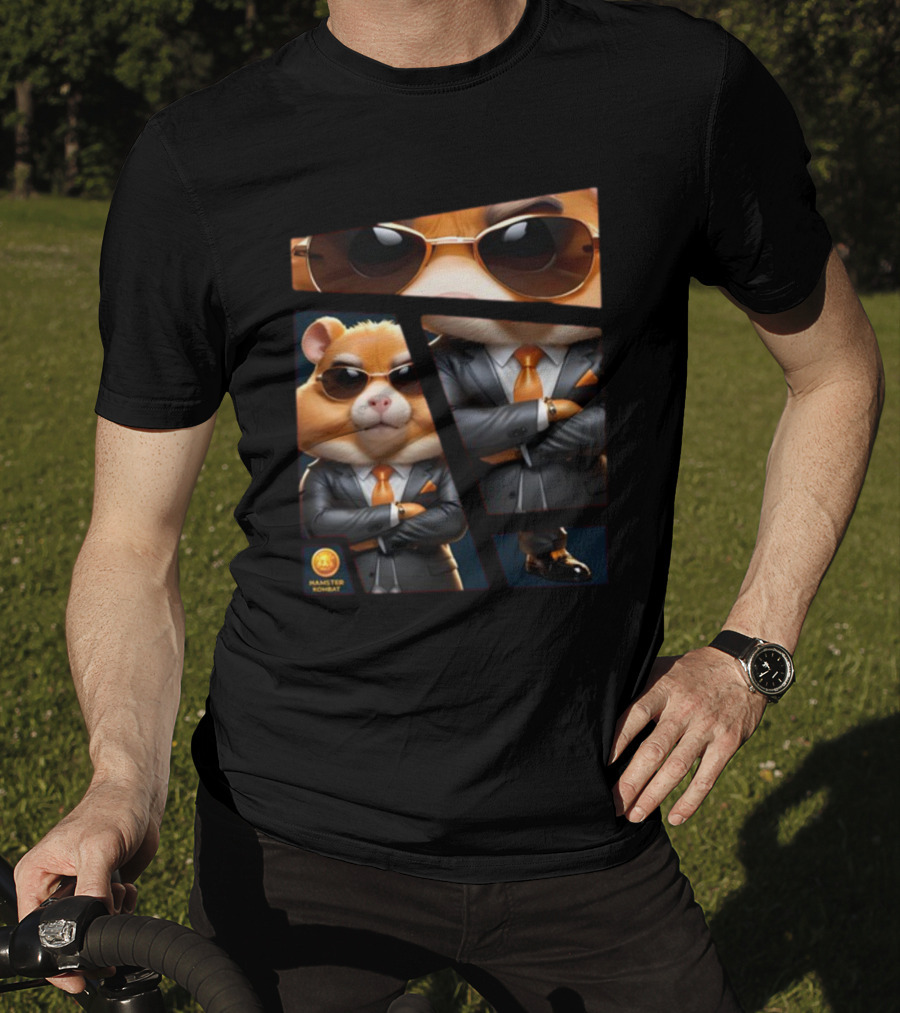 Hamster Combat Grandmaster Suit Sunglasses T-Shirt
