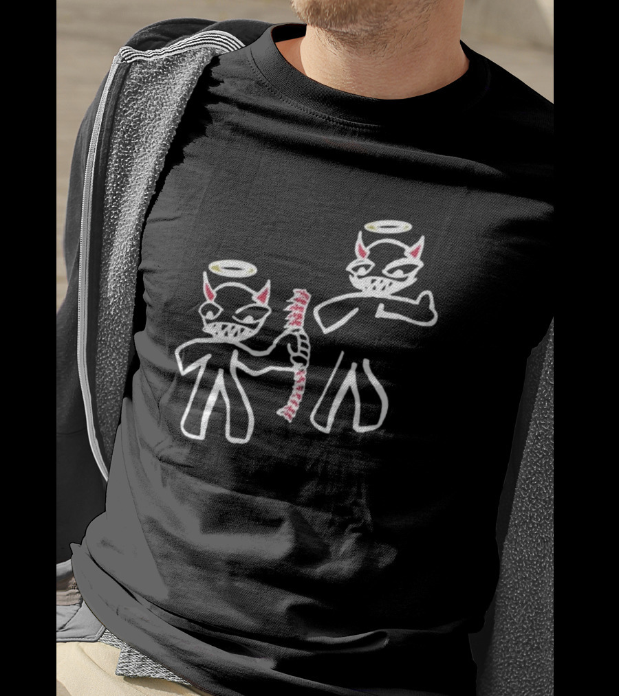 I Always Got Your Back Devil Angel Halo Duo T-Shirt