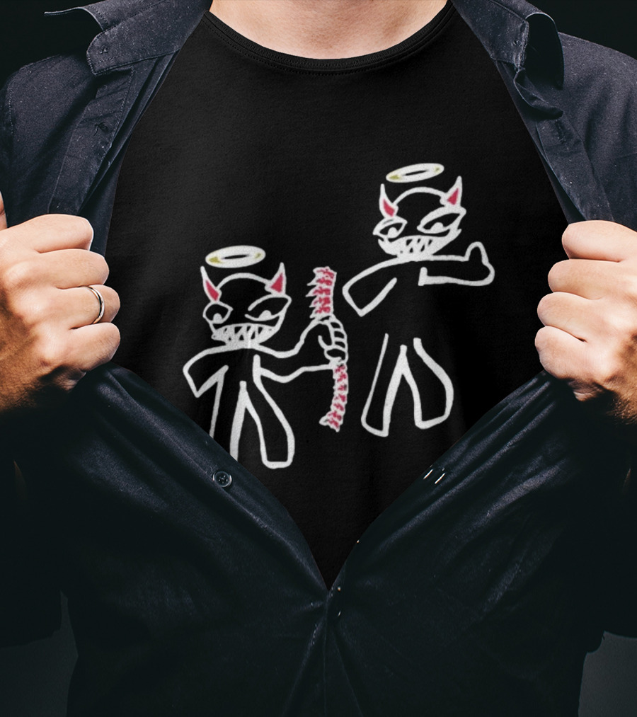 I Always Got Your Back Devil Angel Halo Duo T-Shirt